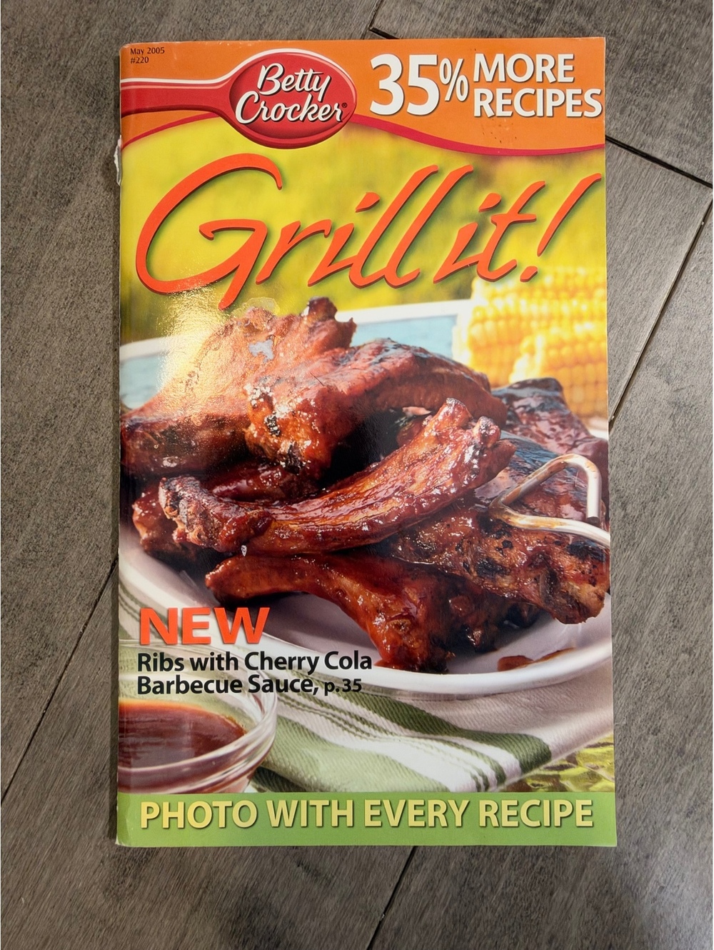 Betty Crocker Grill It! Cookbook with 35% More Recipes - Ribs with Cherry Cola,